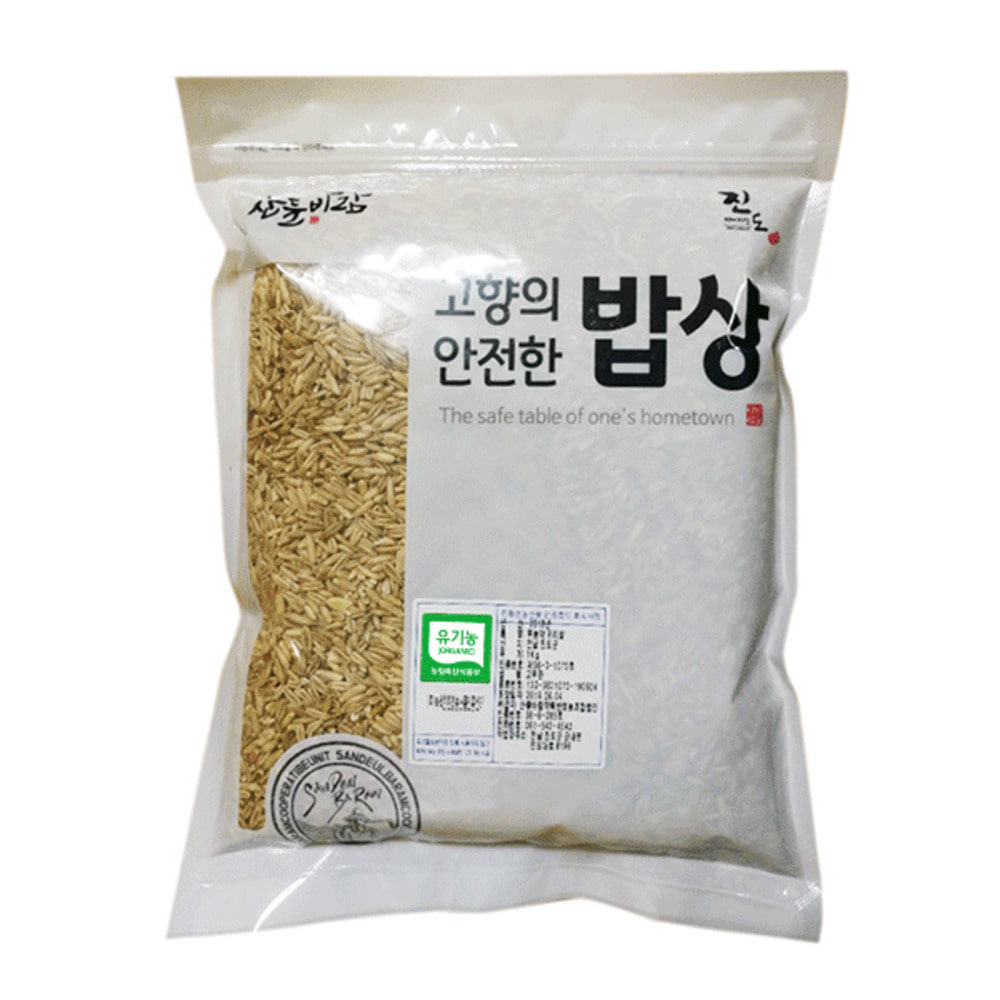 진도 귀리쌀 2022년산 국산 유기농 귀리쌀 1kg